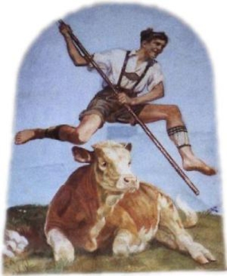 cowjumping mural